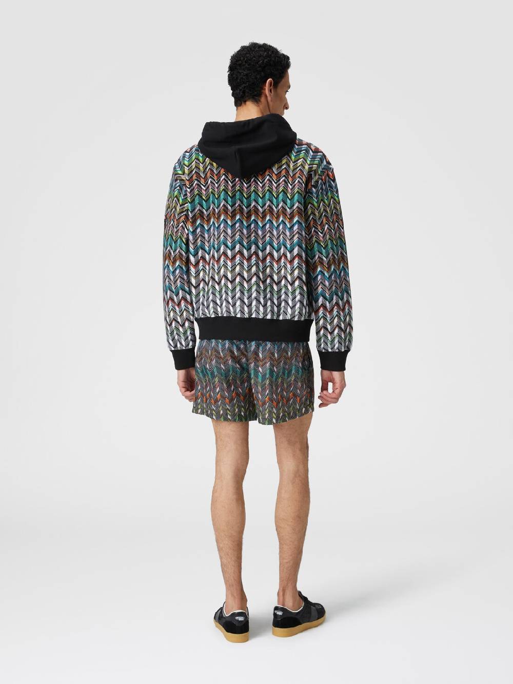 M Missoni Felpa con cappuccio in maglia zig zag Nuova