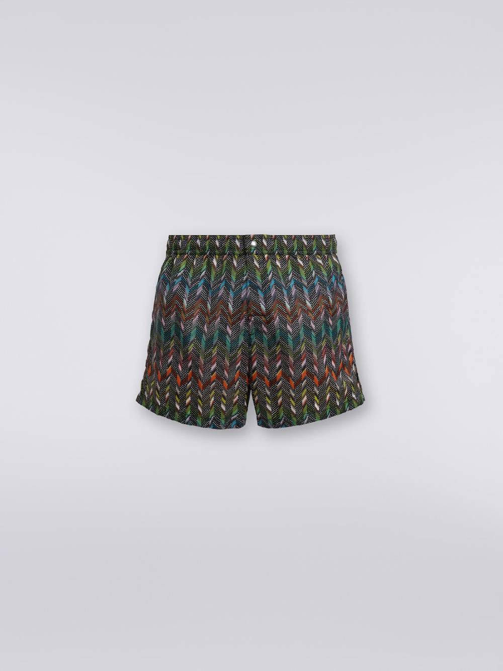 M Missoni Boxer mare in nylon stampato con logo Moda