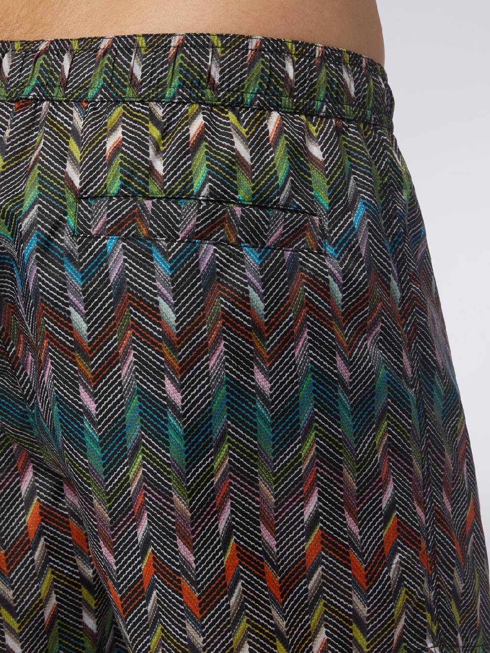 M Missoni Boxer mare in nylon stampato con logo Moda