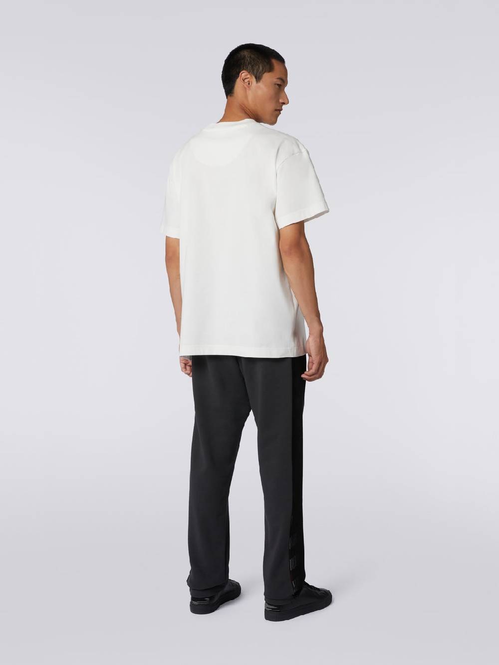 M Missoni T-shirt girocollo in cotone con logo in collaborazione con Mike Maignan Italia