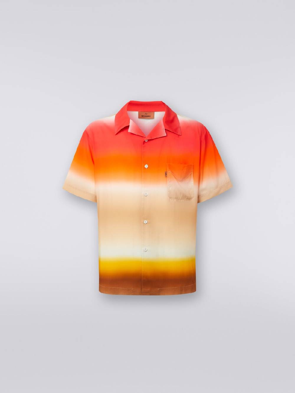 M Missoni Camicia a maniche corte in viscosa dégradé Spedizione Gratuita