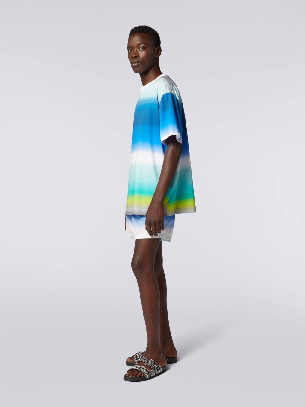 M Missoni T-shirt oversize in cotone con stampa dégradé Soddisfazione Garantita