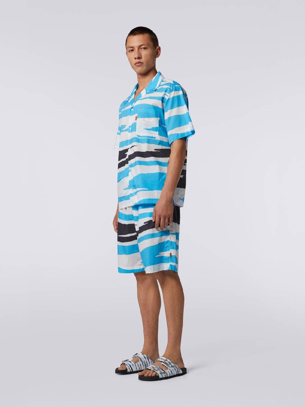 M Missoni Camicia a maniche corte modello bowling in cotone Acquista Ora
