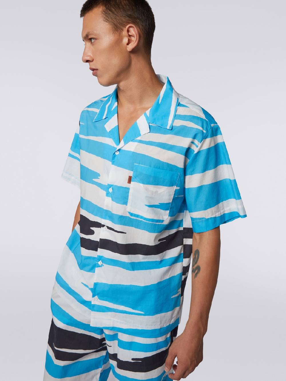 M Missoni Camicia a maniche corte modello bowling in cotone Acquista Ora