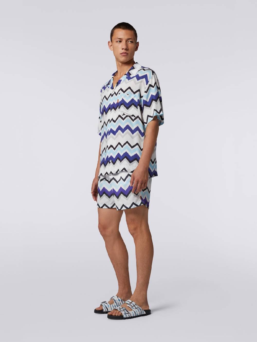 M Missoni Camicia a maniche corte modello bowling in viscosa Promozione Limitata