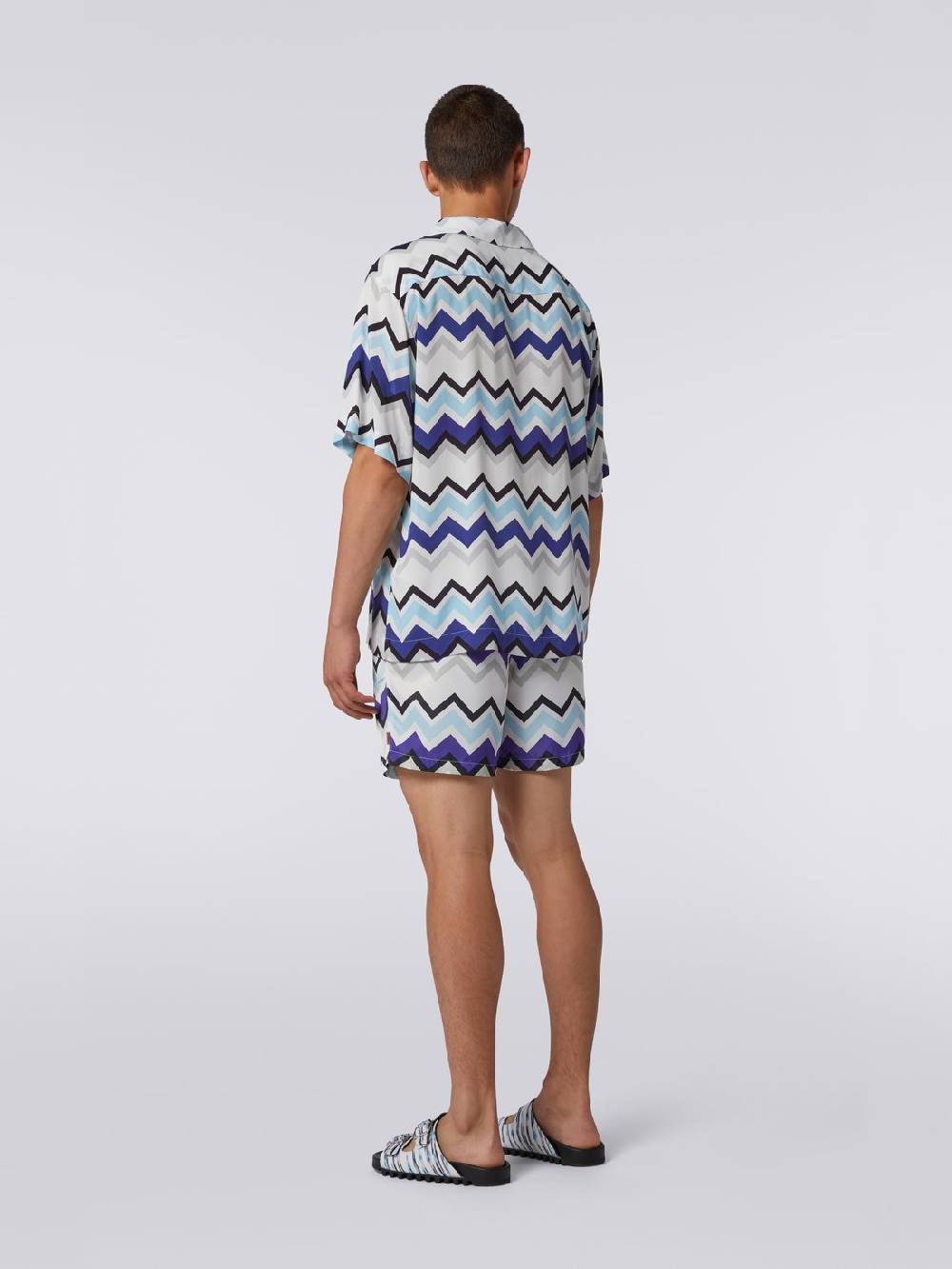 M Missoni Camicia a maniche corte modello bowling in viscosa Promozione Limitata
