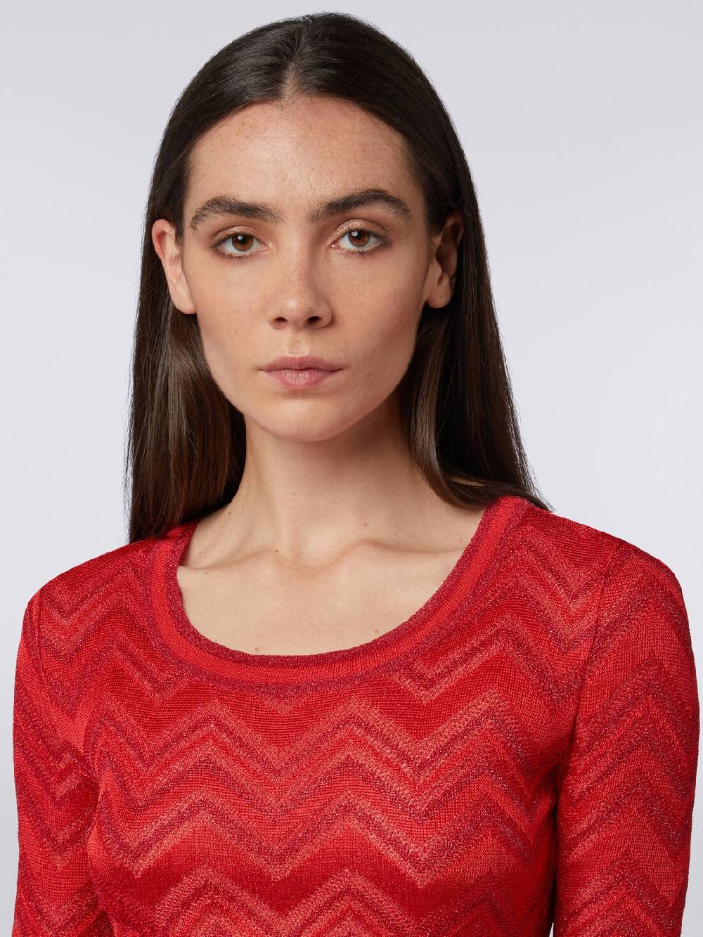M Missoni Abito in maglia zig zag tonale con lurex Fino Al -60%