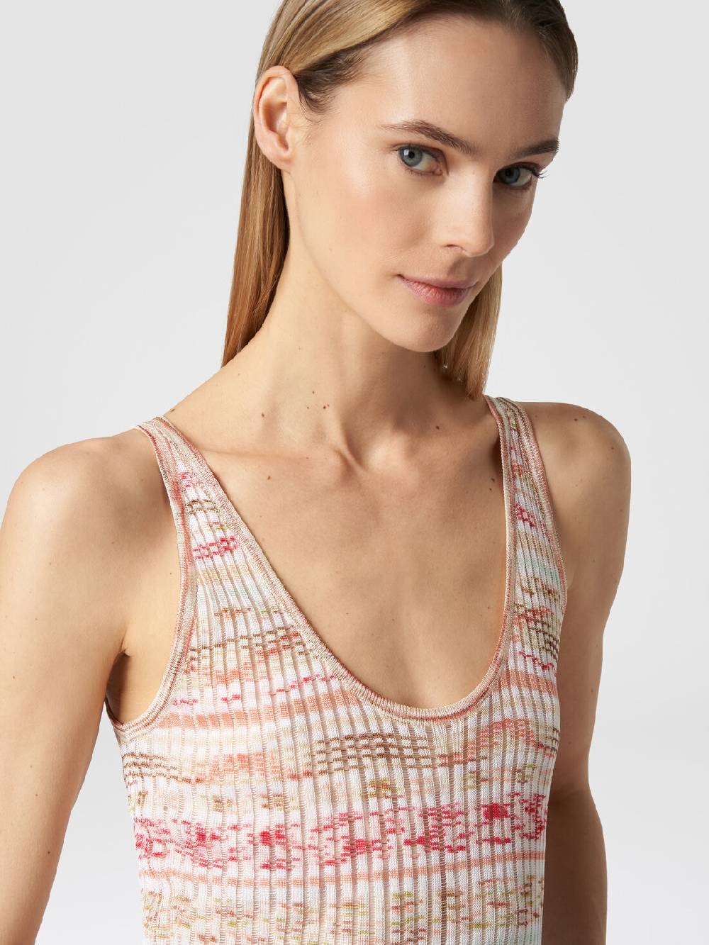 M Missoni Abito lungo a costine in viscosa fiammata Offerta
