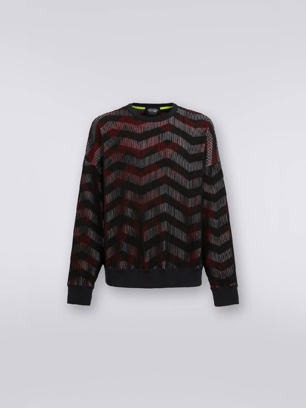 M Missoni Maglione girocollo in misto cotone chevron in collaborazione con Mike Maignan