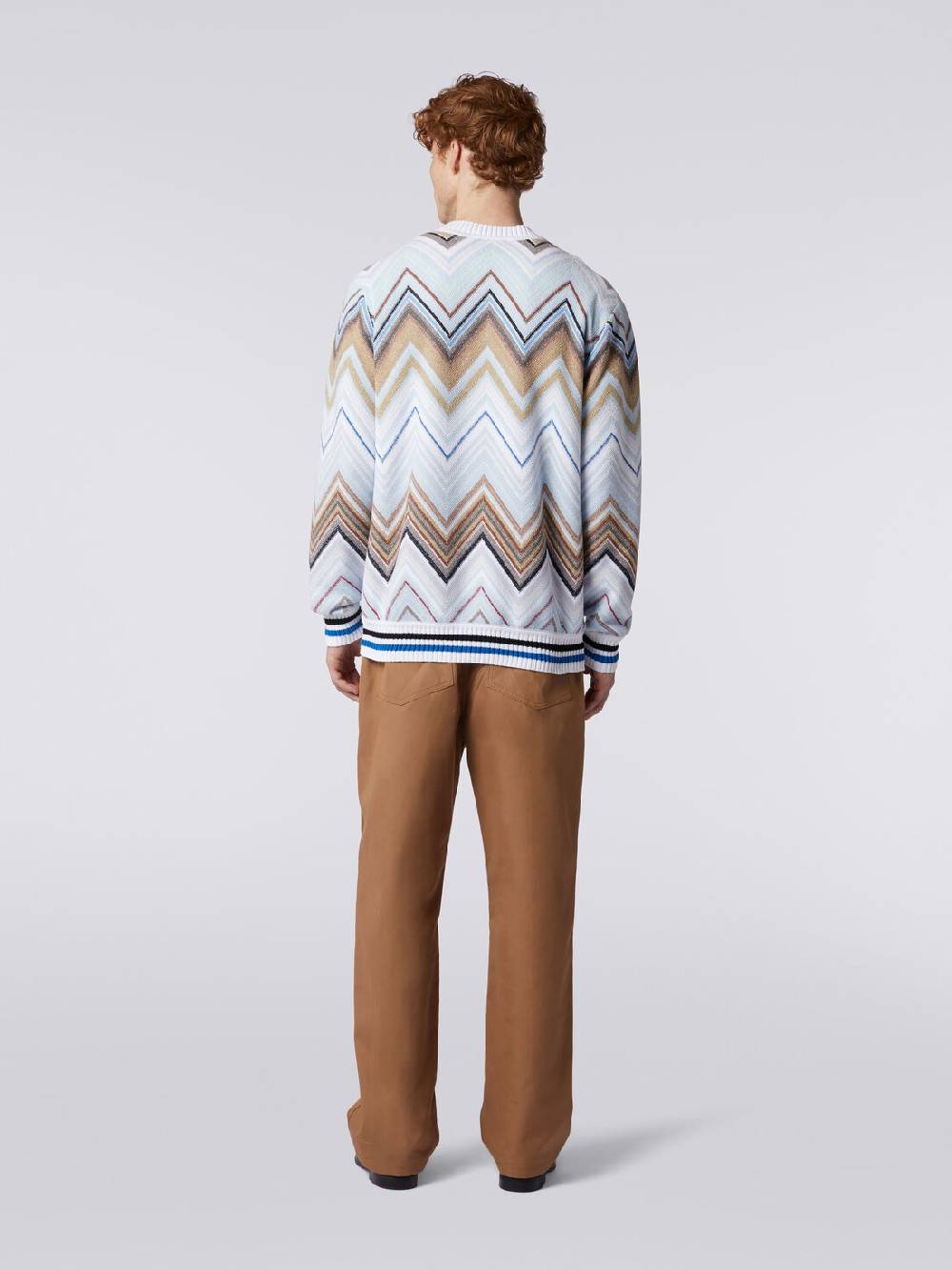 M Missoni Cardigan in misto cotone chevron Qualità