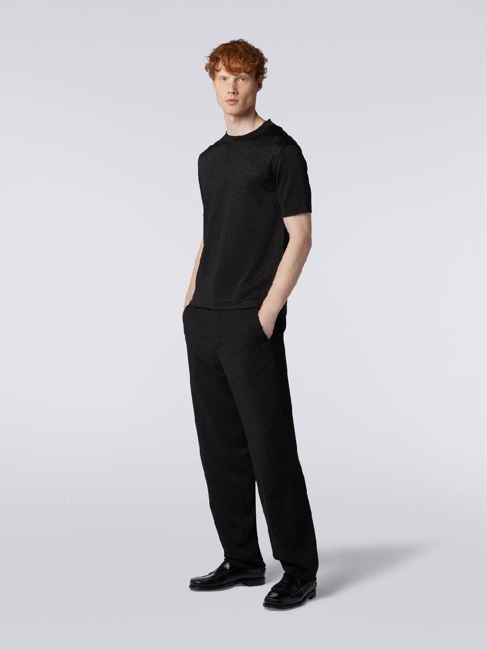 M Missoni Pantaloni chino in viscosa con lurex Spedizione Gratuita