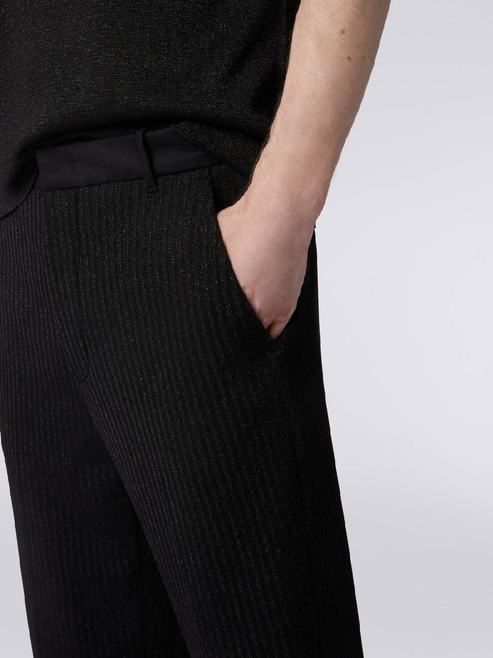M Missoni Pantaloni chino in viscosa con lurex Spedizione Gratuita