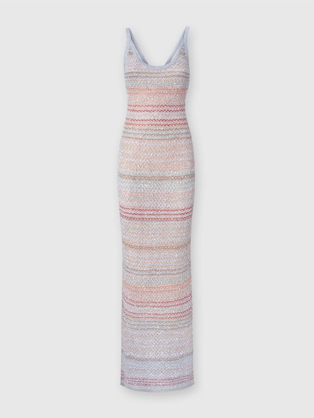 M Missoni Abito lungo in maglia zig zag con trama effetto uncinetto Negozi Online