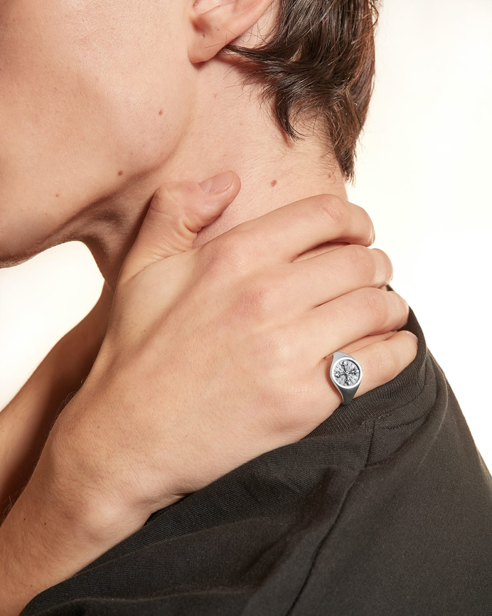 Nove25 ANELLO CHEVALIER CROCE GRECA Qualità Garantita