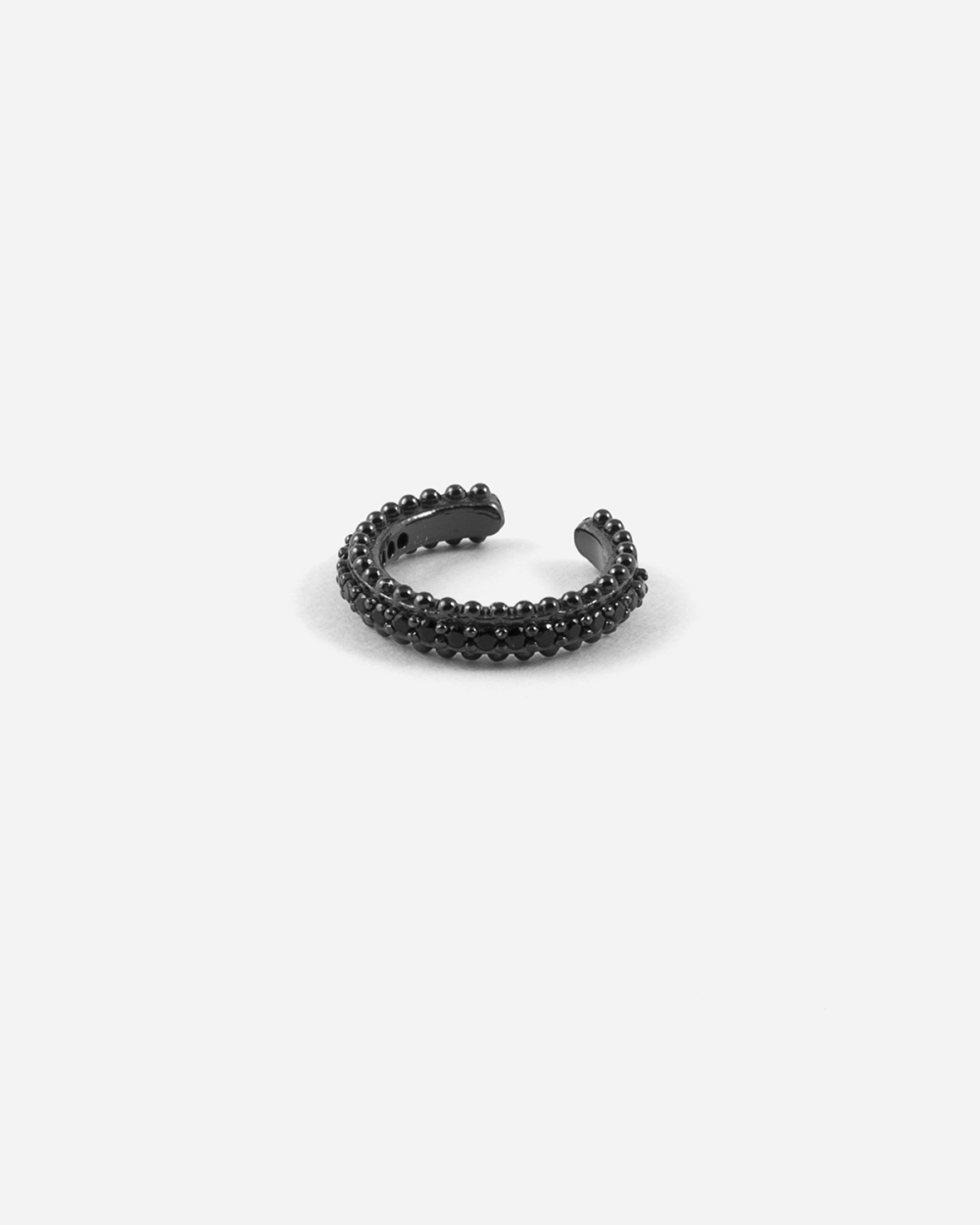 Nove25 EAR CUFF BLACK HANGER CON BRILLANTI NERI Presa