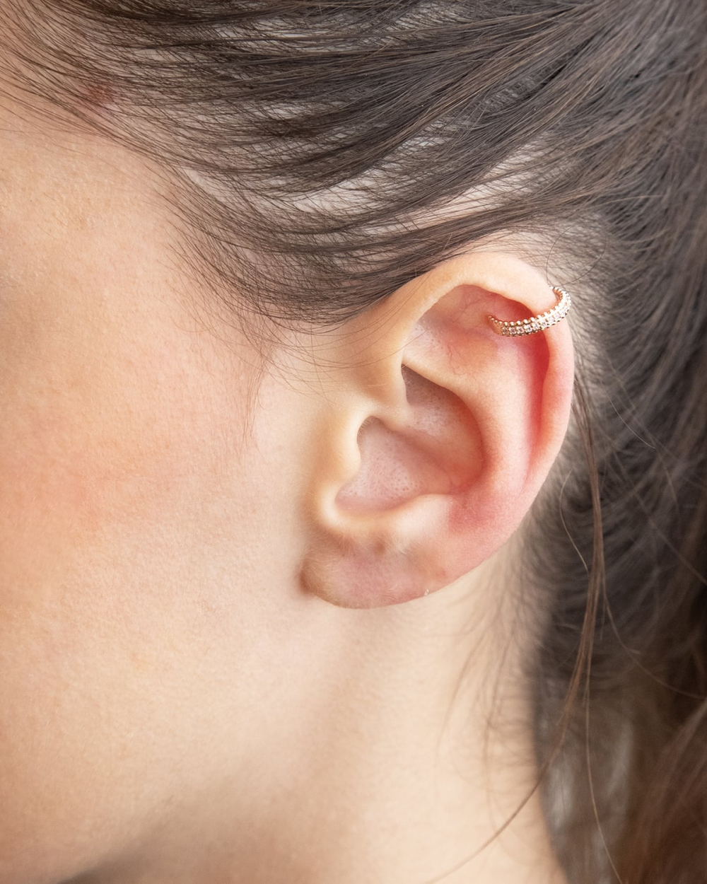 Nove25 EAR CUFF ROSE HANGER PLACCATO ORO ROSA In Vendita