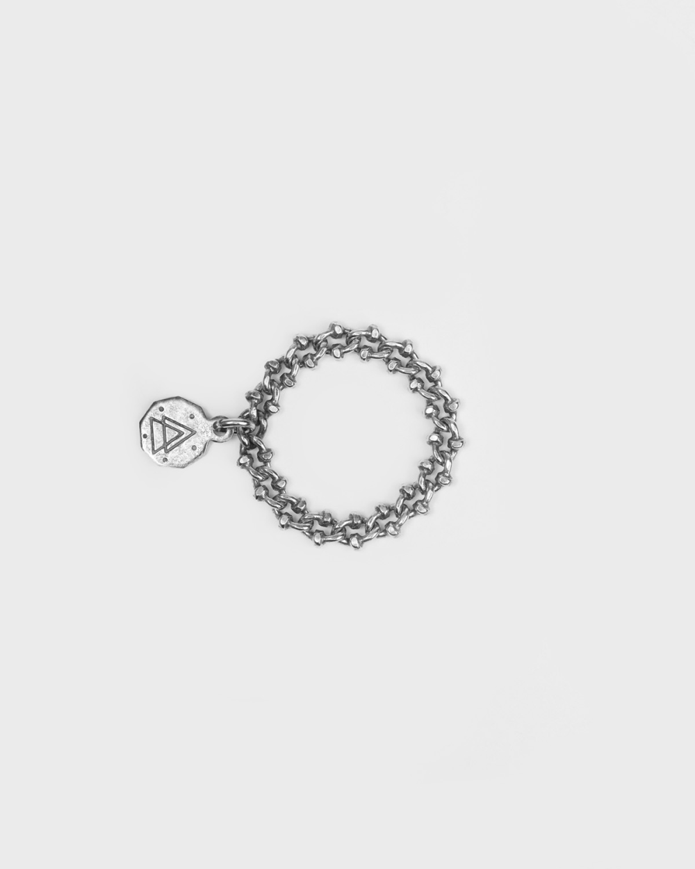 Nove25 ANELLO MAGLIA GRANCHIO IN ARGENTO Vendita Economica