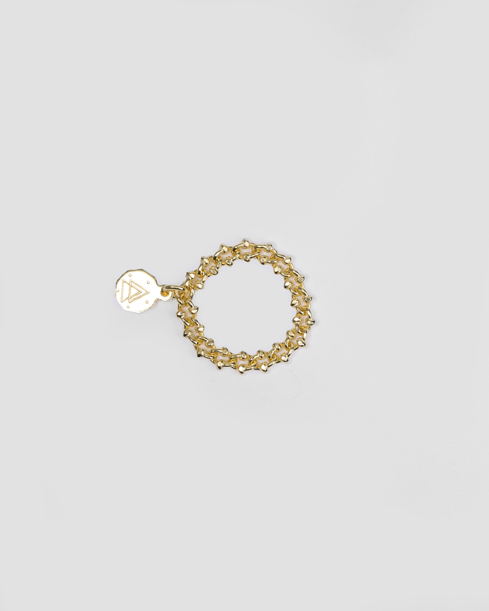 Nove25 ANELLO MAGLIA GRANCHIO PLACCATO ORO Saldi Di Fabbrica