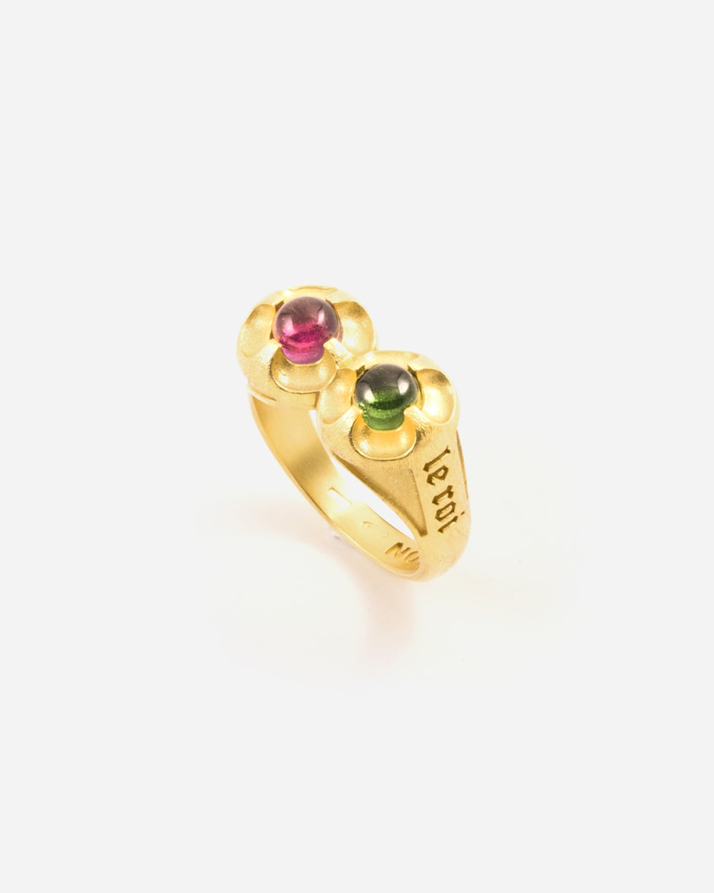 Nove25 ANELLO DIEU ET LE ROI PLACCATO ORO Nuova