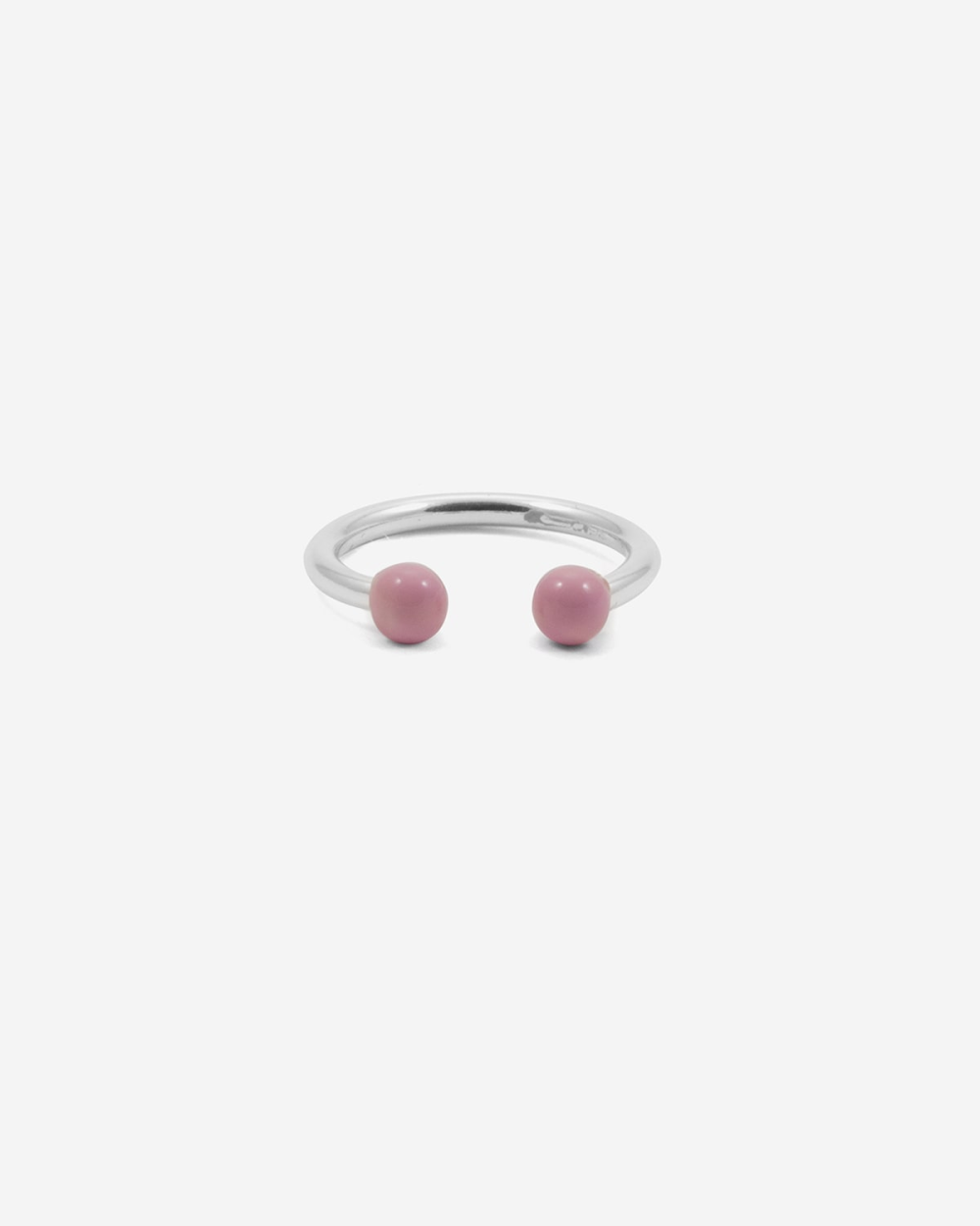 Nove25 ANELLO PIERCING SFERE GRANDE ROSA 2025