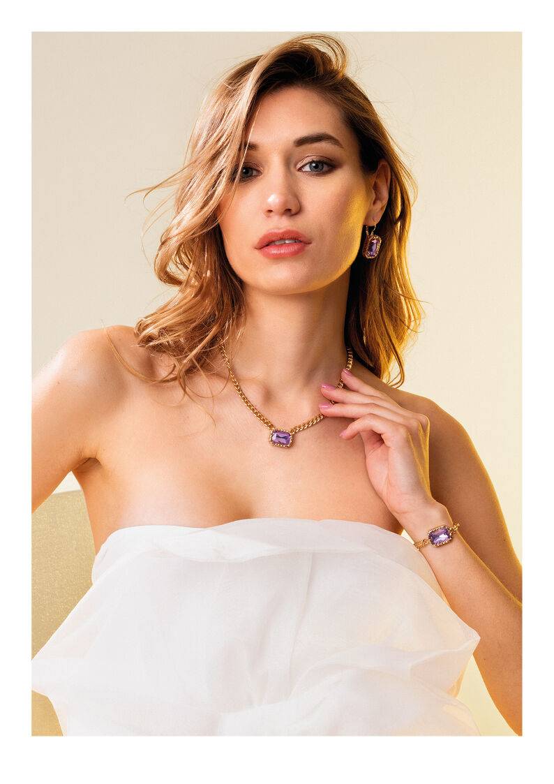 Ottaviani Bracciale dorato con cristallo Negozi Online