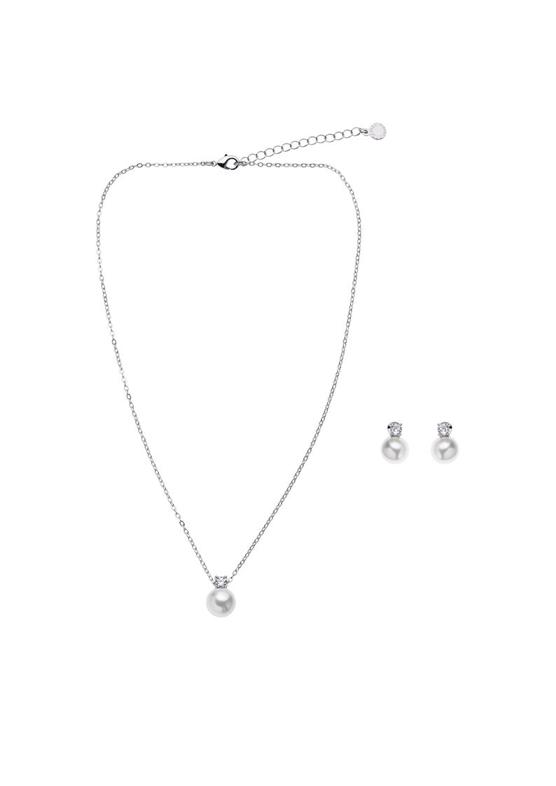 Ottaviani Orecchini rodiati con cubic zirconia e perle Online