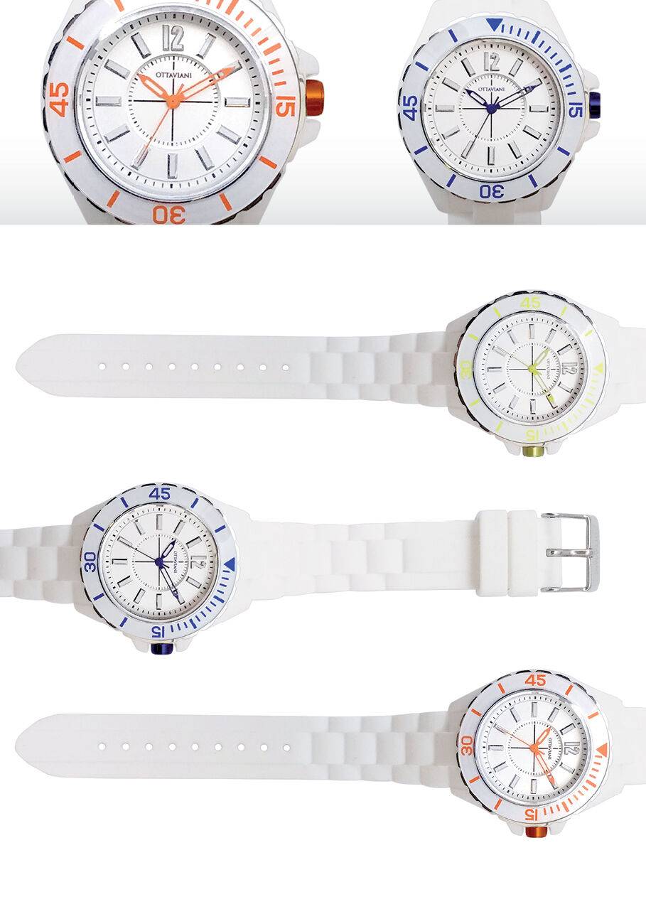 Ottaviani Quarzo silicone bianco/blu In Saldo