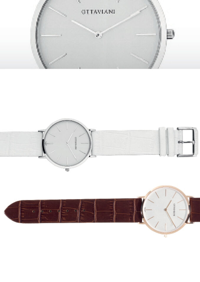 Ottaviani Quarzo piatto bianco Moda