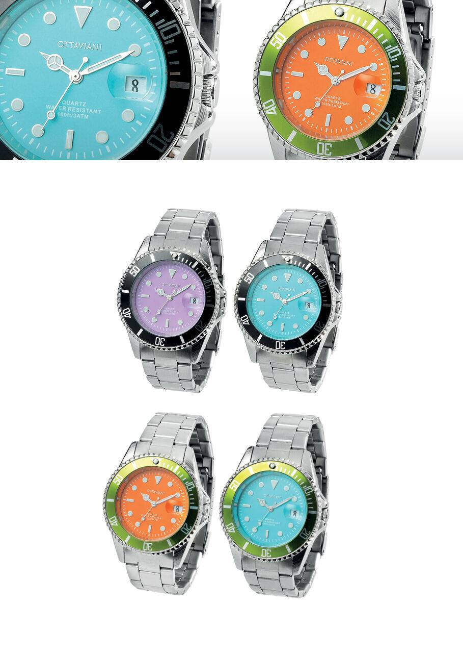 Ottaviani Quarzo arancione e bracciale metallo 2025
