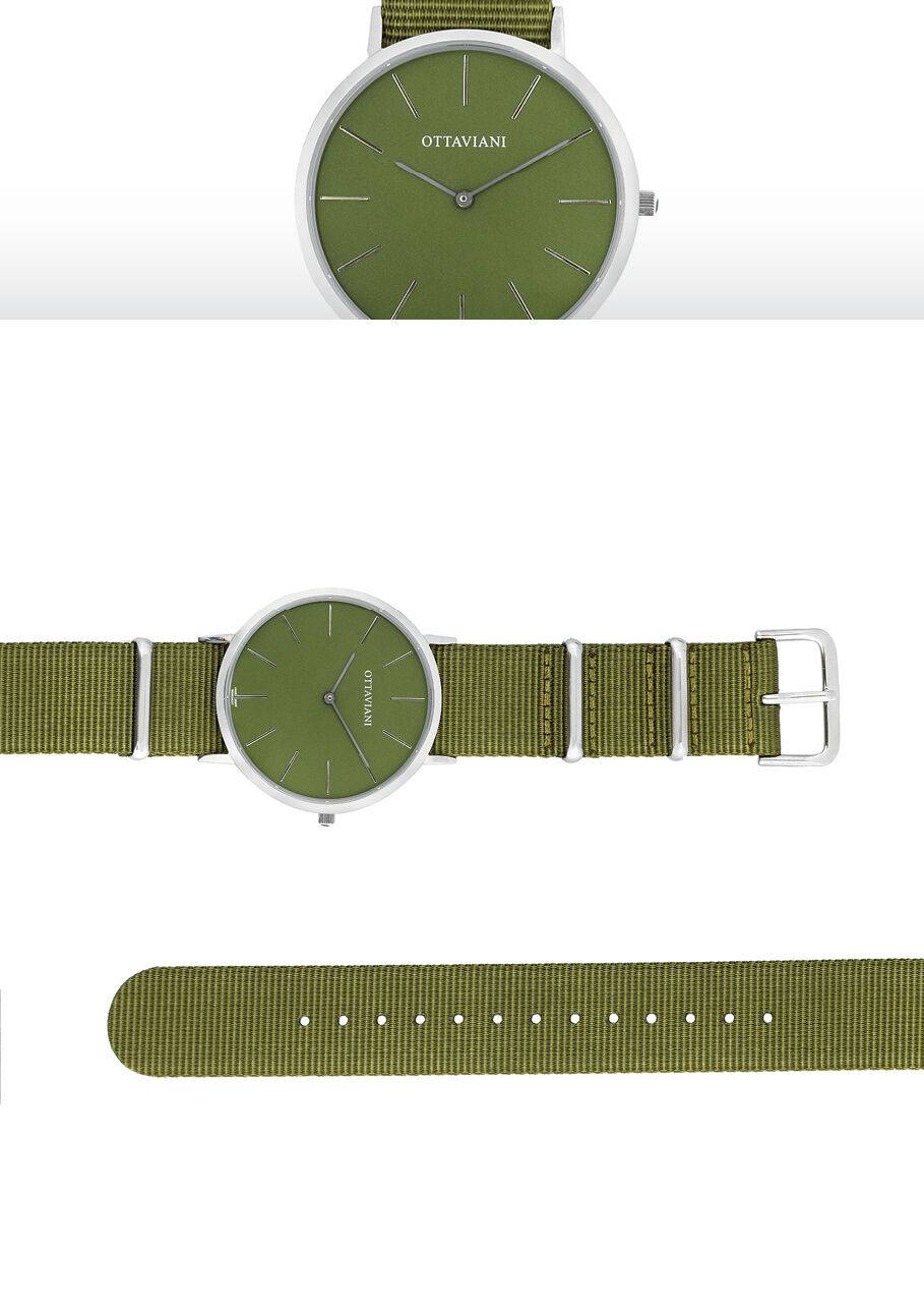 Ottaviani Orologio quarzo piatto verde Italy