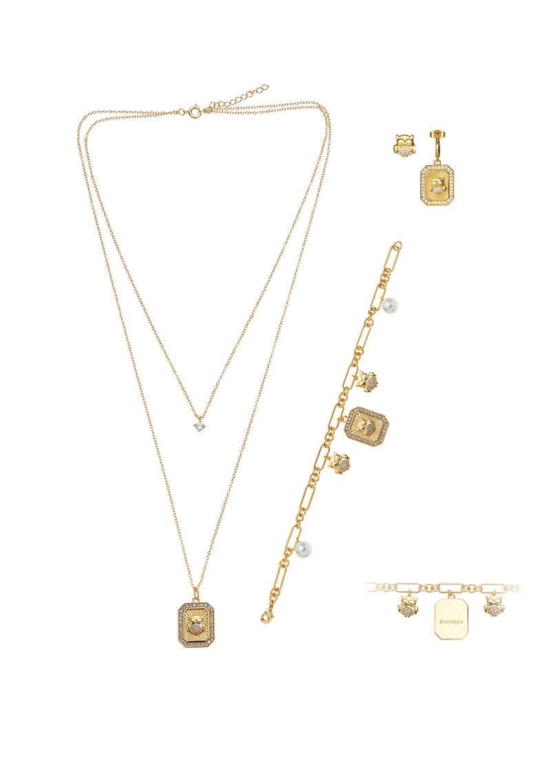 Ottaviani Orecchini dorati con cubic zirconia Acquista Ora