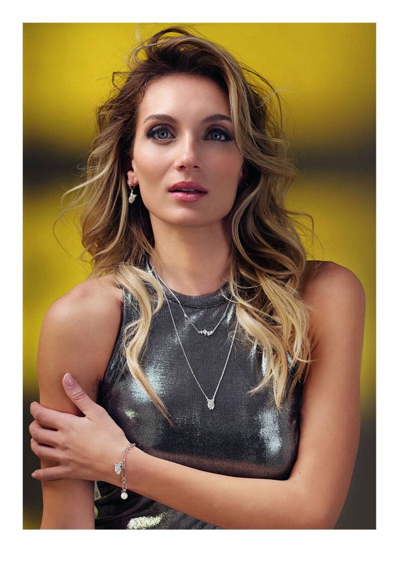 Ottaviani Collana doppio filo rodiata con cubic zirconia Shopping Online