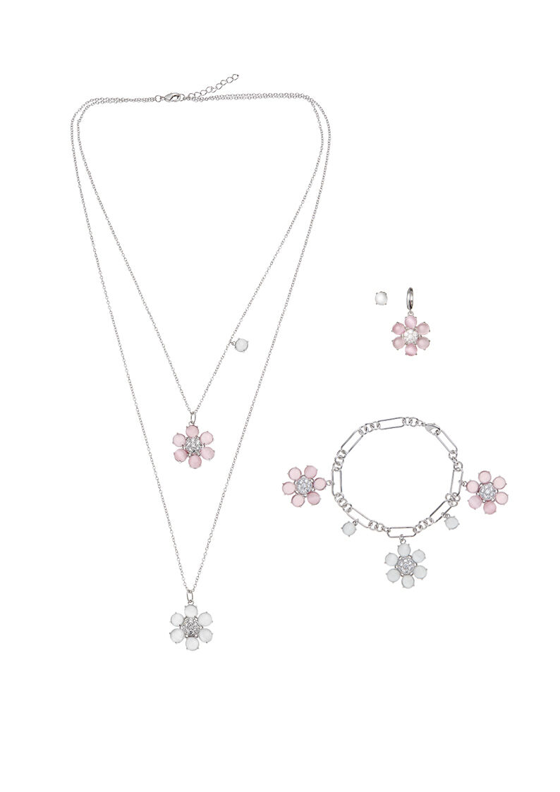 Ottaviani Bracciale rodiato con cubic zirconia e resina Sconto