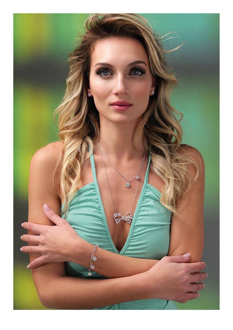 Ottaviani Bracciale rodiato con cubic zirconia e perle Offerta