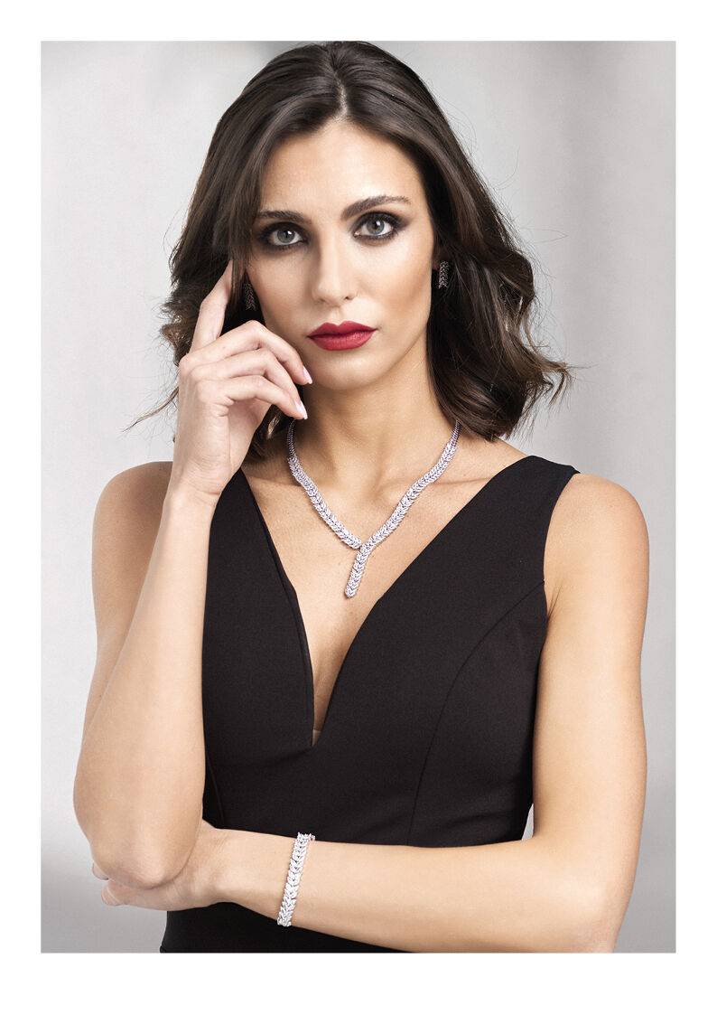 Ottaviani Bracciale rodiato con cubic zirconia Negozio