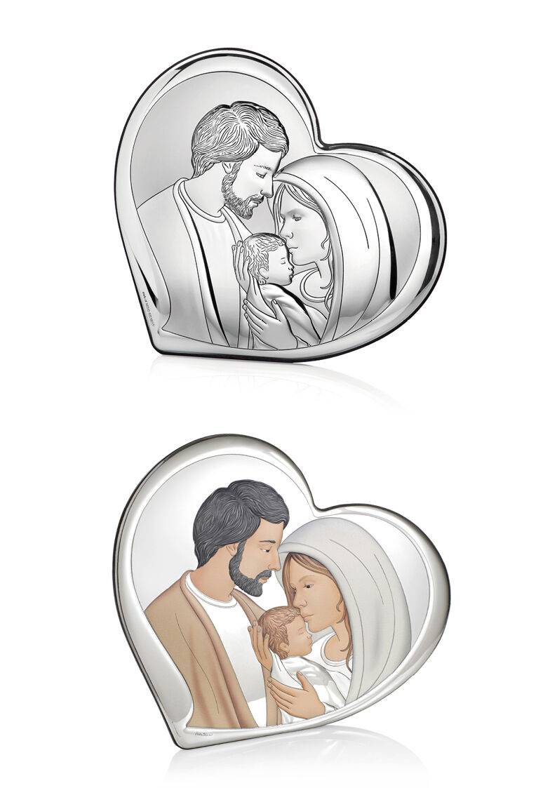 Ottaviani Icona cuore sacra famiglia 20x18,1 colorata Consegna Veloce