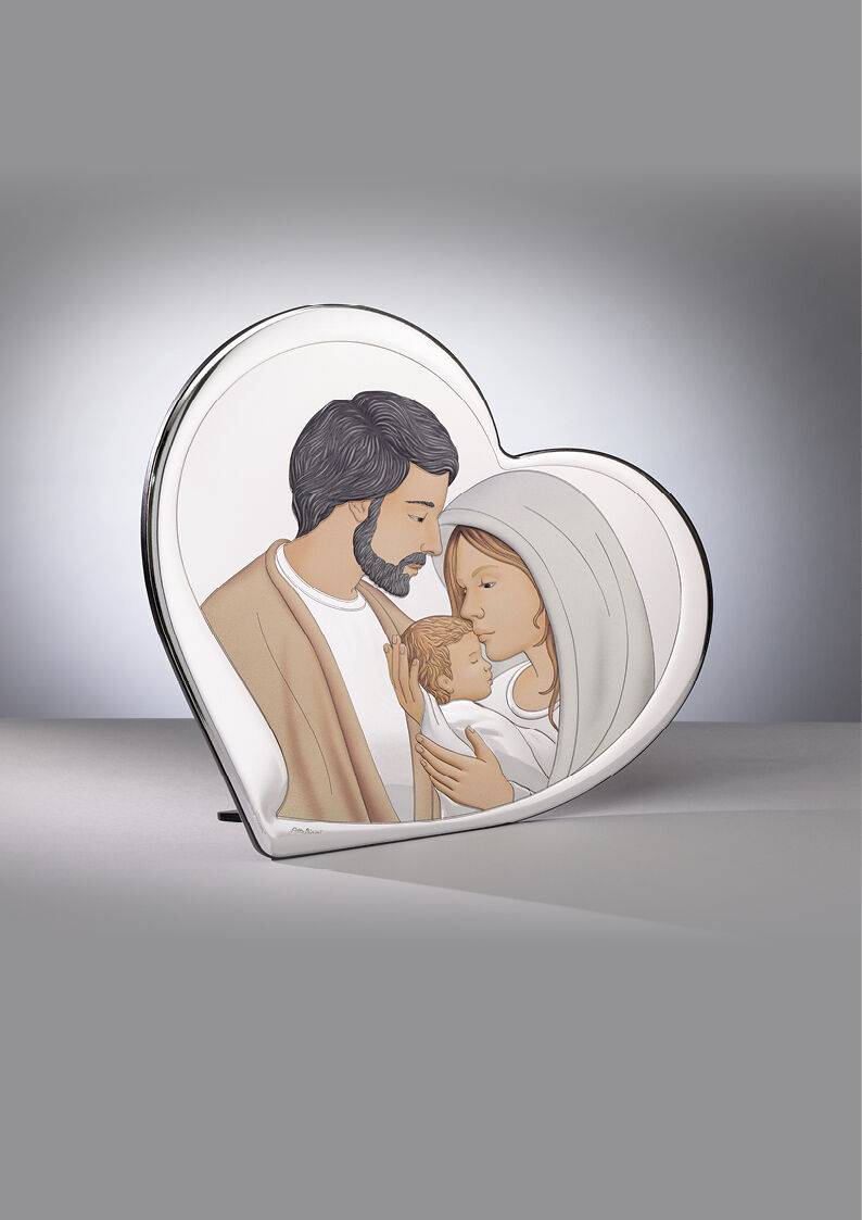 Ottaviani Icona cuore sacra famiglia 15,5x14 colorata Promozione Limitata