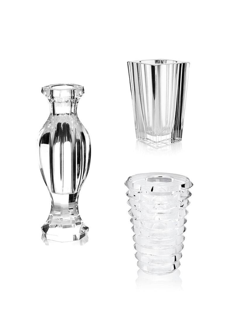 Ottaviani Vaso in cristallo cm14x4xh.20.5 Novità