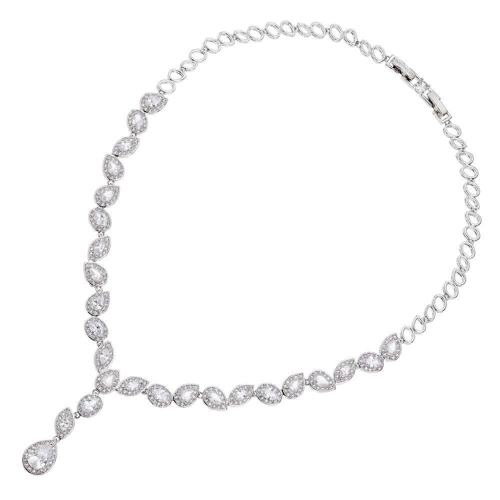 Ottaviani Collana rodiata con cubic zirconia Vendita