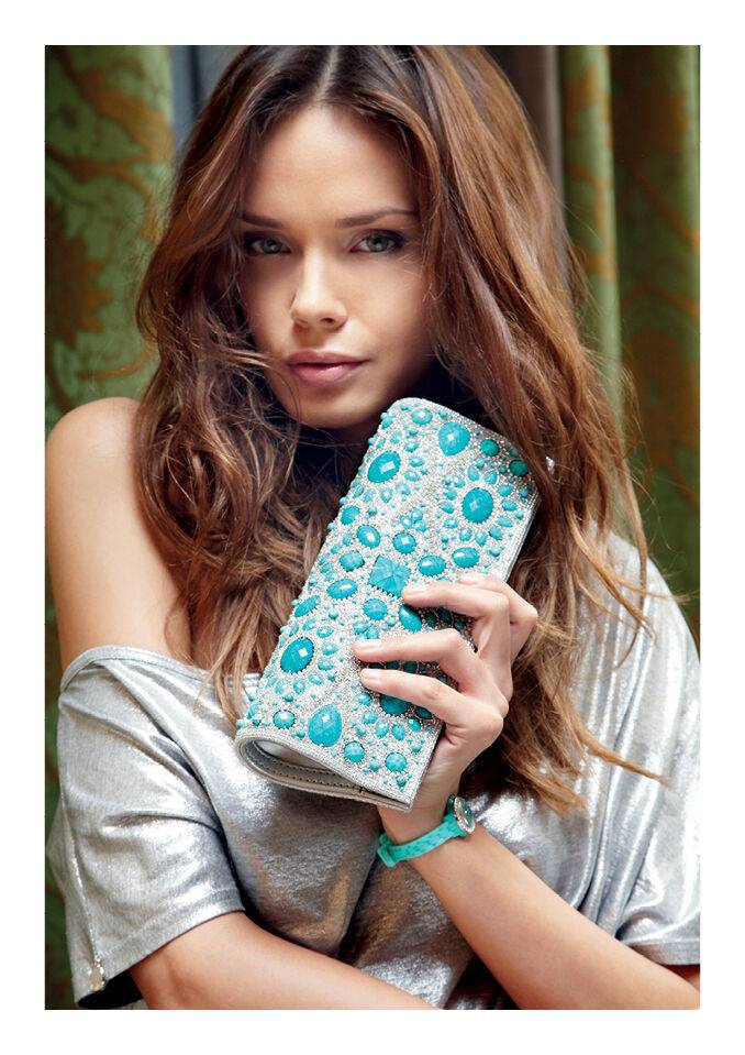 Ottaviani Clutch con strass e pietre Liquidazione