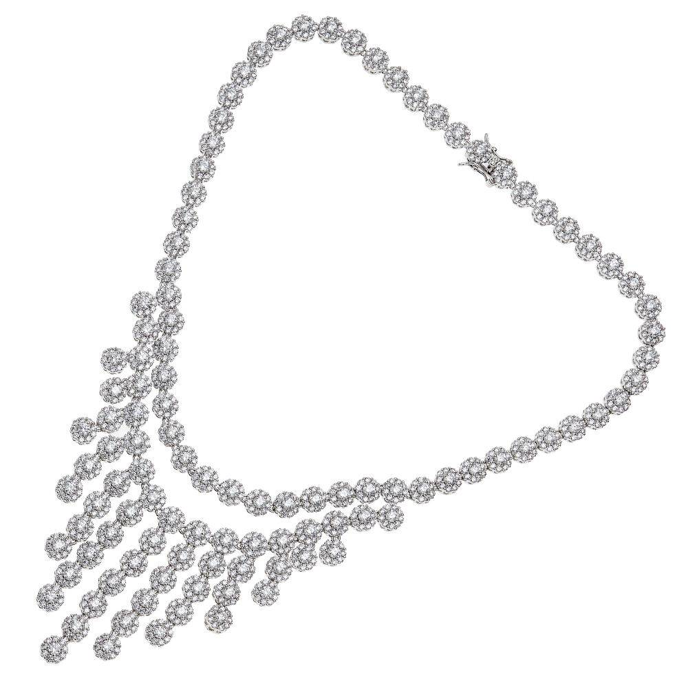 Ottaviani Collana rodiata con cubic zirconia Fino Al -60%