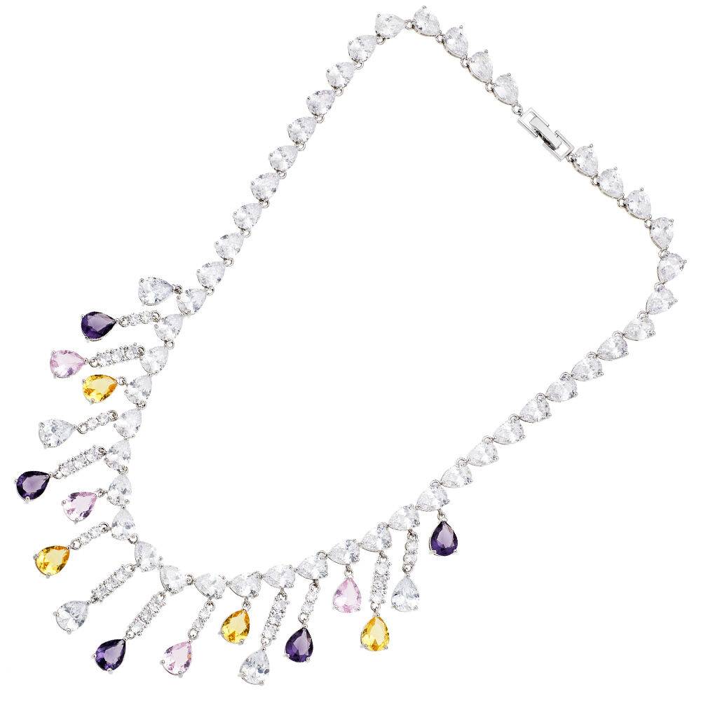 Ottaviani Collana rodiata con cubic zirconia Convenienza