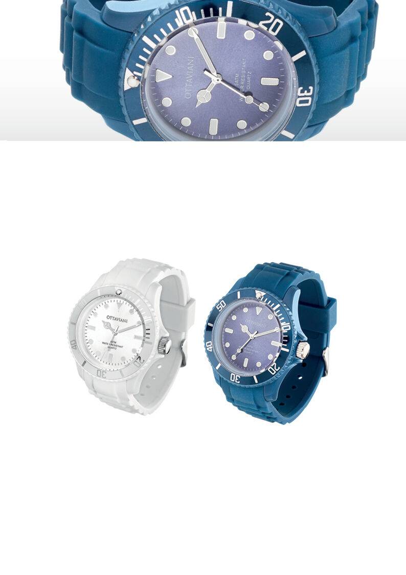 Ottaviani Orologio quarzo silicone bianco Vendite Flash