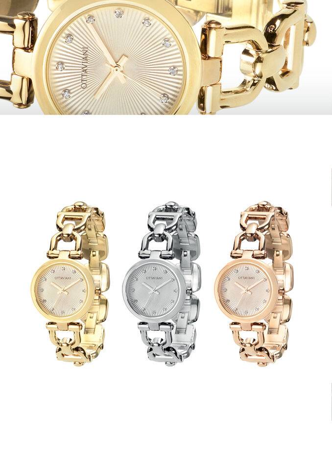 Ottaviani Quarzo bracciale acciaio Presa