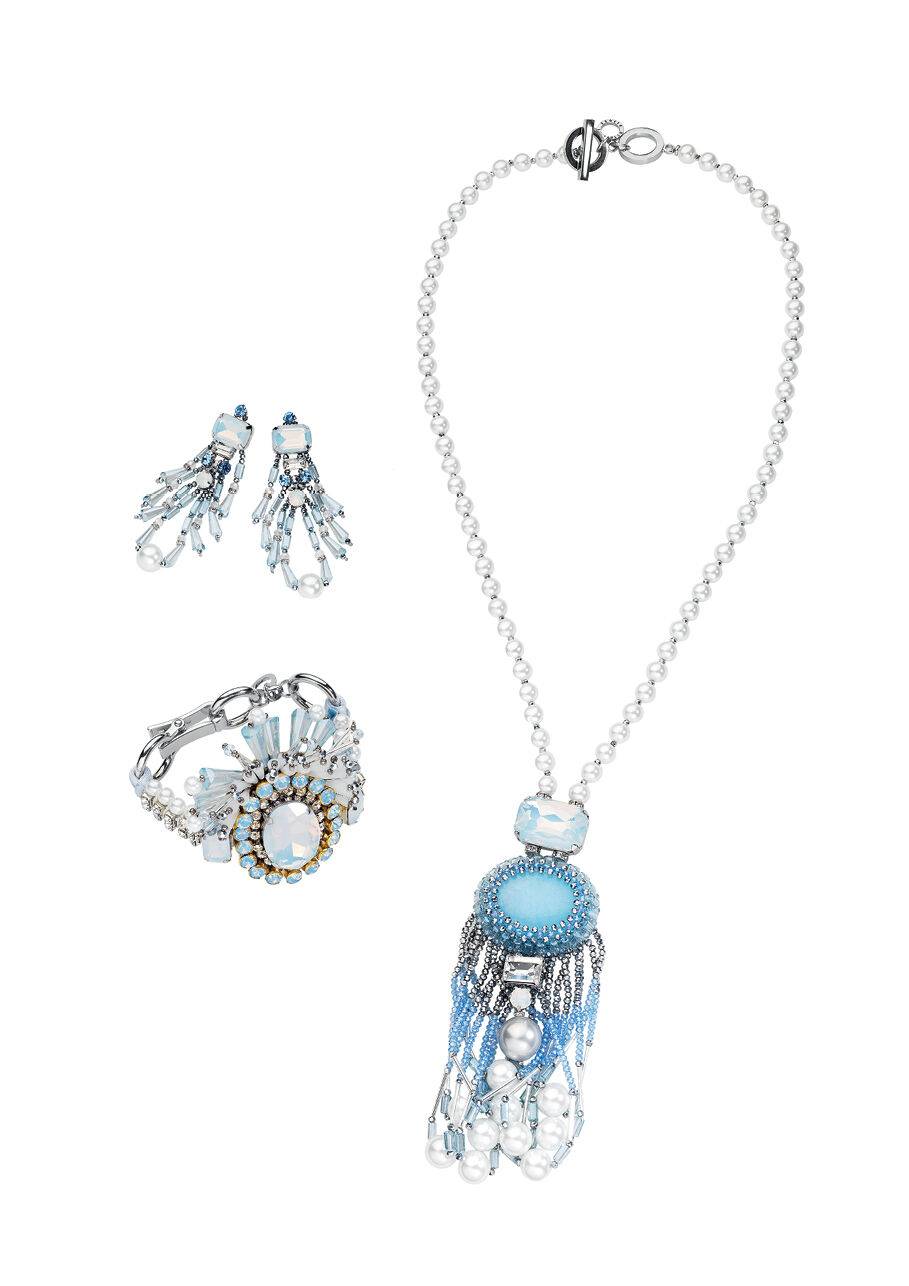 Ottaviani Collana con cristalli,strass e perline Offerte