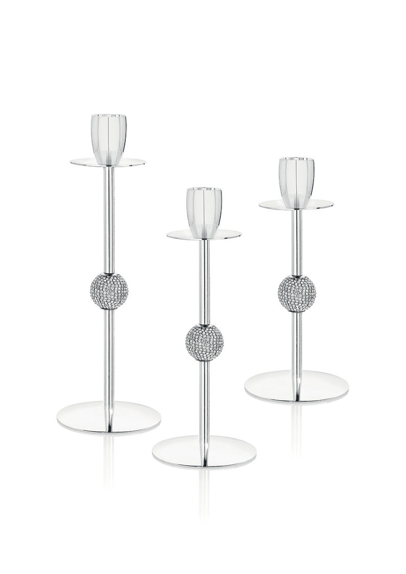 Ottaviani Candeliere in metallo c/strass h.cm.23 Offerte