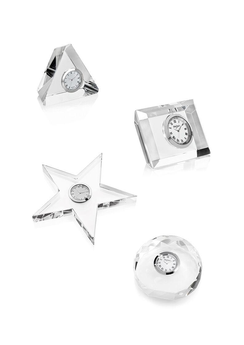 Ottaviani Orologio in cristallo cm.2,5x6x8,5 Qualità Garantita