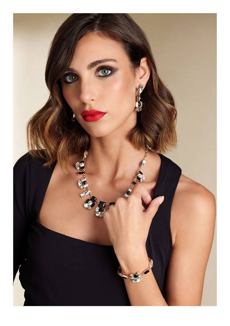 Ottaviani Collana dorata con cristalli Outlet