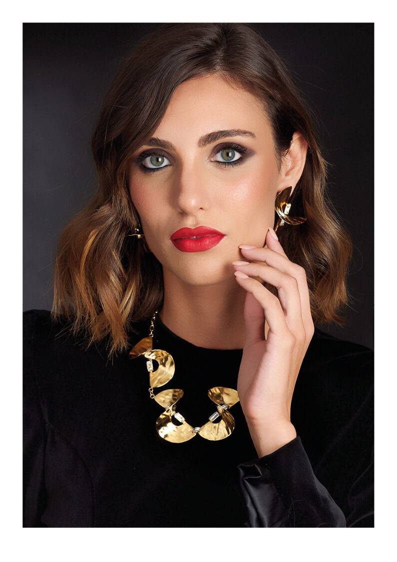 Ottaviani Collana dorata con cristalli Promozione