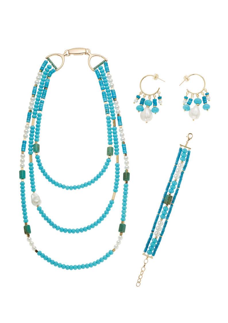 Ottaviani Bracciale dorato con perline e perle Italia